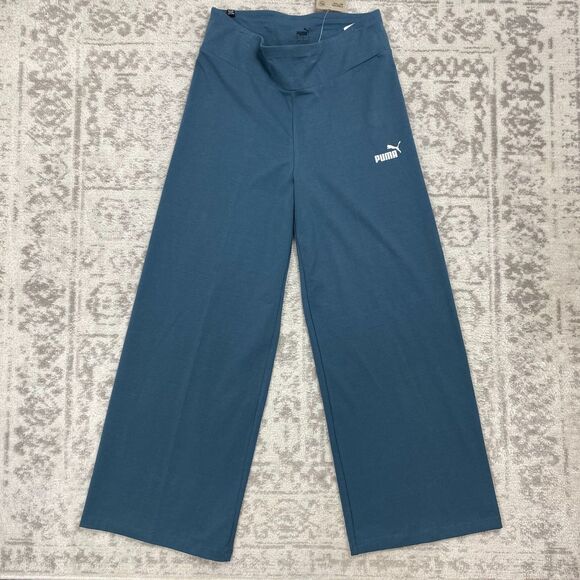 NEW Puma ESS Pants Wide Leg Straight Sweatpants Women's Size Large $35 - Picture 1 of 6